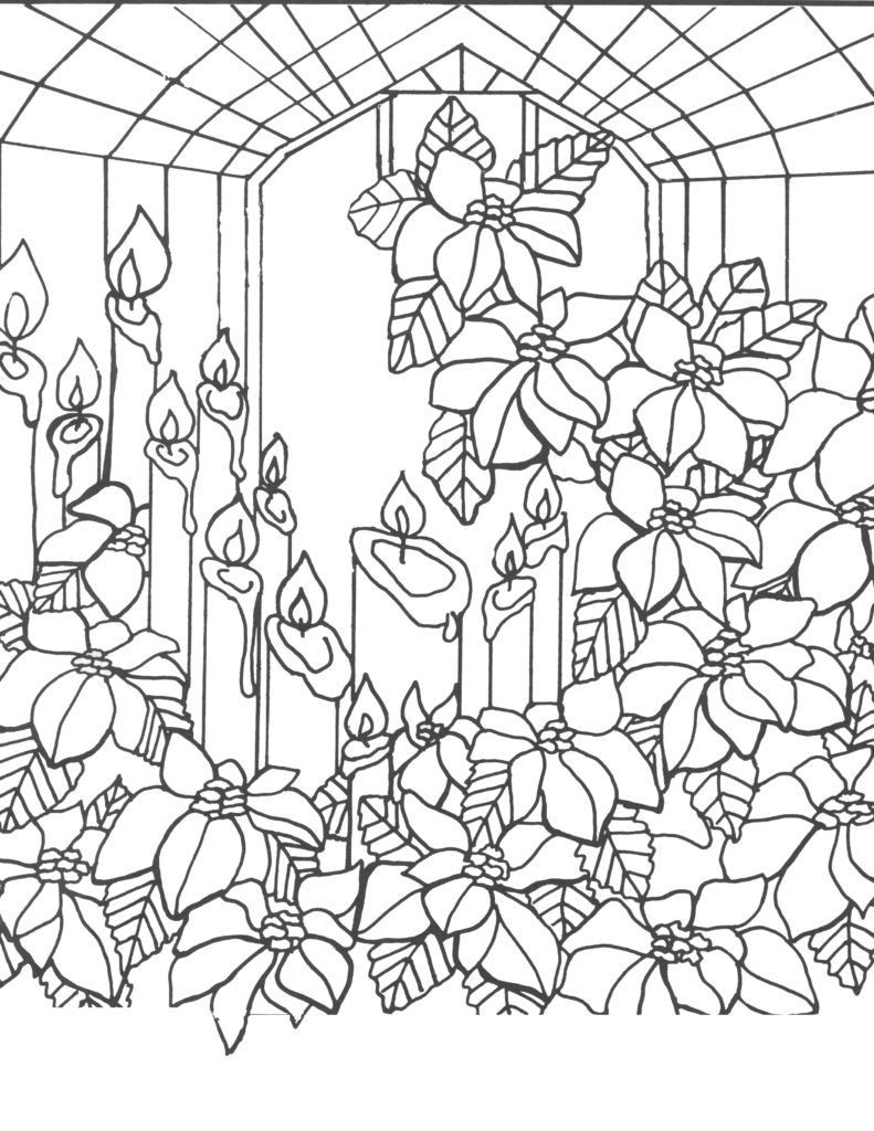 holiday-blooms-coloring-page