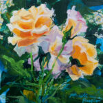 Expressive Flowers in Acrylic Painting