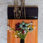 Fused Glass Flower Pocket