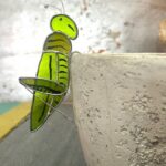Stained Glass: Grasshopper Charm
